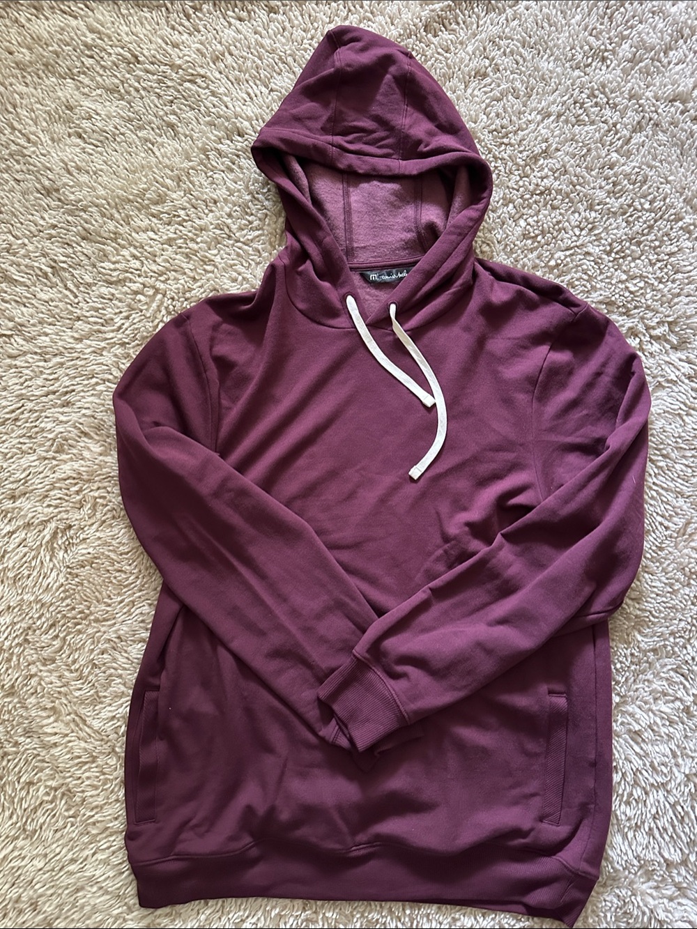 Travis Mathew Men's Burgundy cloud Hoodie